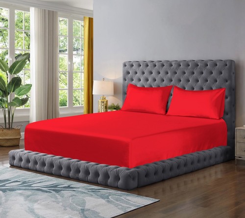 Brushed Microfibre Fitted Sheet 30cm Deep Pocket Bed Sheet Soft Bottom Sheet - Picture 26 of 67