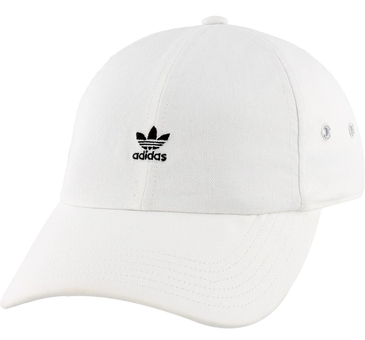 Adidas Mini Logo Relaxed Hat White Women's Fit | eBay