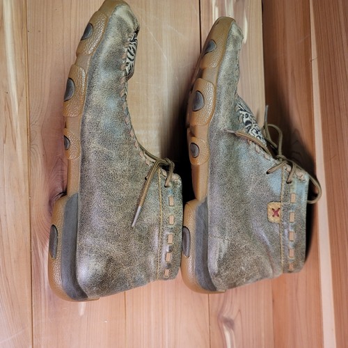 Bomber Twisted X donna 9M lavorato chukka guida pelle MOC marrone WDM0080 - Foto 8 di 10