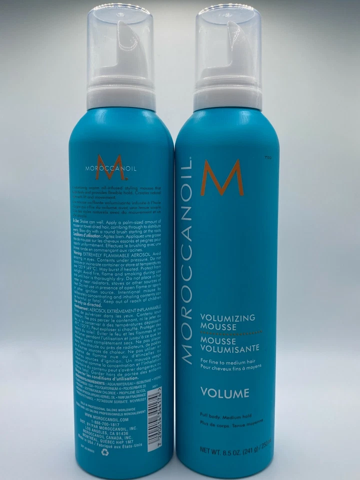 Mousse voluminizadora Moroccanoil 8,5 oz / 250 ml 2 PACK Foto 3 de 3