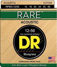 DR RPBG-12/56 Acoustic Guitar Strings RARE 12-56 gauge bluegrass