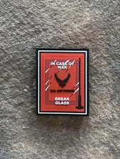 In Case of War Break Glass Air Force PVC Patch