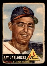 1953 Topps Baseball #189 Ray Jablonski PR *h1