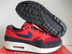 air max 1 navy red