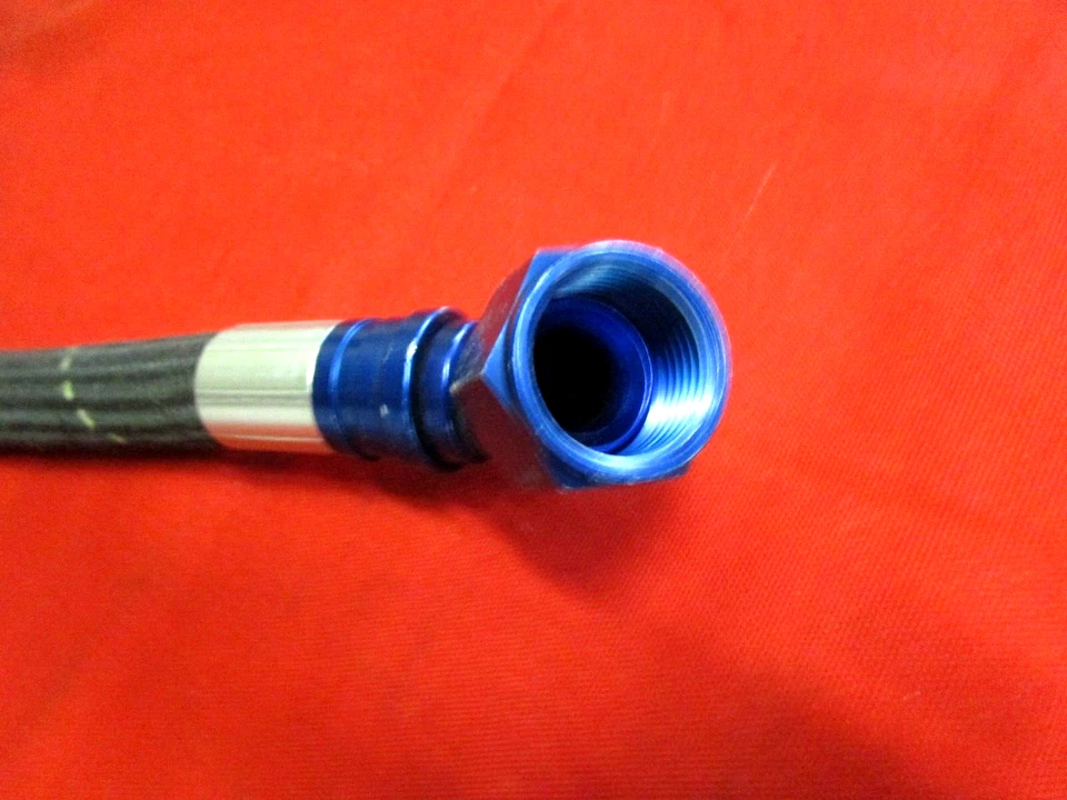 -12 GOODRIDGE PTFE ARAMIDA TRENZADA PESO LIGERO Manguera y Montaje, 16.5" NASCAR, NHRA Foto 3 de 4