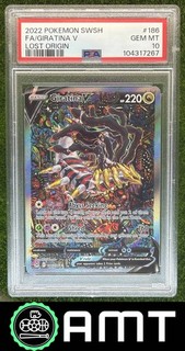 Giratina V Alt Full Art PSA 10 2022 Sword & Shield Lost Origin #186/196 7267