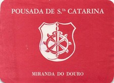 Pousada De Santo Catarina Miranda Do Douro Portugal Vintage Hotel Luggage Label