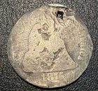 1875 Seated Liberty Dime — Circulated, Holed