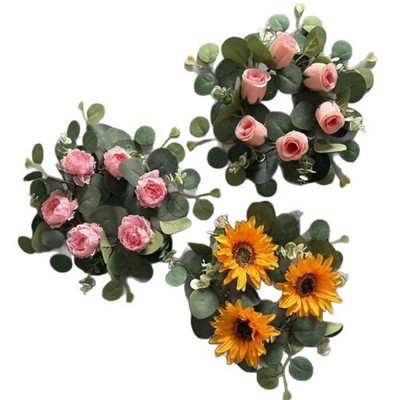 Osterdeko Seidenblumenkranz Künstlicher Kranz Künstliches Gänseblümchen