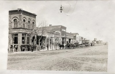 Bloomfield NE Nebraska West Main Street View c1910 RPPC Photo Postcard COPY