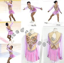 Ice Figure Skating Dress. Competition Gymnastics Ballet Custom Ice Dance Dress