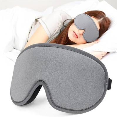 Augenmaske zum Schlafen 3D konturierte Tasse Schlaf Augenmaske Verdunkelung weich grau