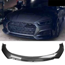 For Audi S5 A5 B9 Sline 17-20 Carbon Fiber Front Bumper Lip Splitter Spoiler Kit