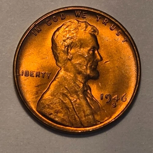 #6 GEM Business UnCirculated++ Low Mintage 1946 S Lincoln Wheat Cent