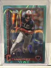 2025 Topps Chrome - Angel Martinez #155 Aqua Raywave Refractor /199 (RC)