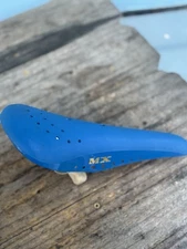 NOS Old School Blue Viscount 731 BMX Seat with Gold Pat P V.I.C. Seat Guts-80’s