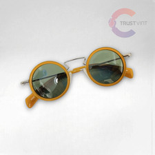 Yohji Yamamoto YY1003 125 Round Sunglasses Green Lens 44  25-150 Eyewear Japan