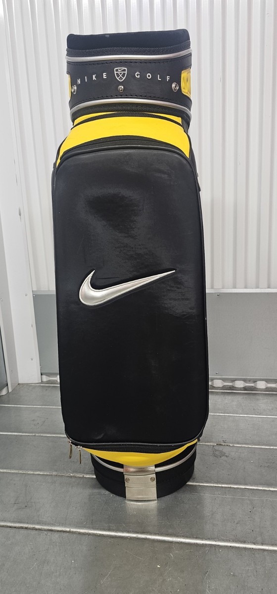 Nike ゴルフバッグ ブラック/イエロー Nike sasquatch golf bag Vintage 6 way divider | eBay