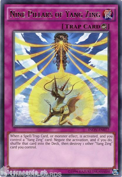 INOV-EN077 Nine Pillars of Yang Zing Rare UNL Edition Mint YuGiOh Card