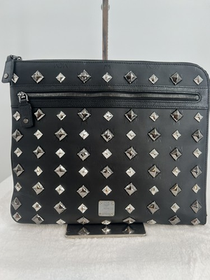 #ad MCM Visetos logogram Studs Clutch bag business bag Women 【Used】 $265.00