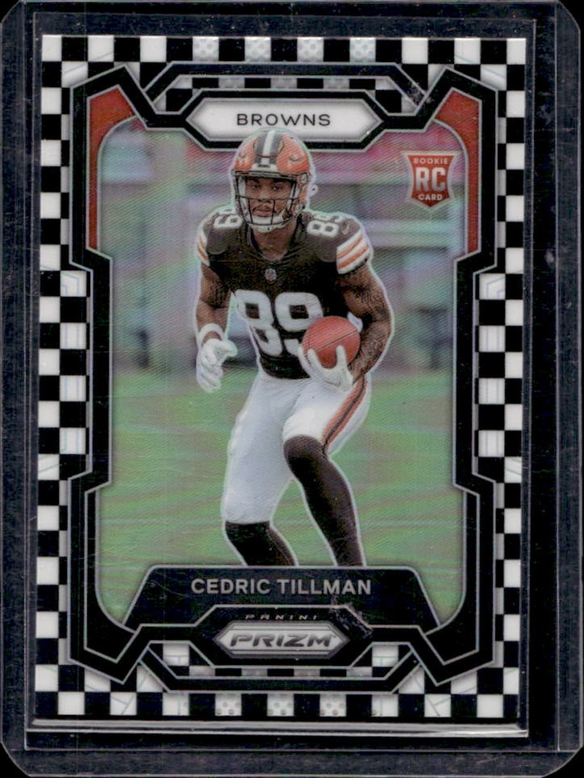2023 Prizm Cedric Tillman RC Black and White Checker #321 Browns