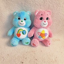 Care Bears Plush 10" Heart Song Bear True Heart Bear Love Earth Bear 2021 Used