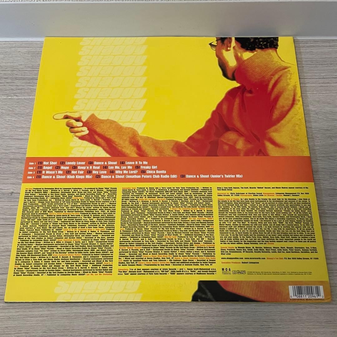 Shaggy / Hot Shot 2000 US Original 2LP Vinyl MCA Record Pee Wee
