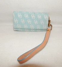 Vintage Dooney Bourke Handbag Wristlet Caddy Card Case Coin Purse Leather Rare