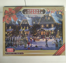 Advent Calendar Jigsaw Puzzle 1008 Pieces Christmas Village 27.5x19.7 Sealed