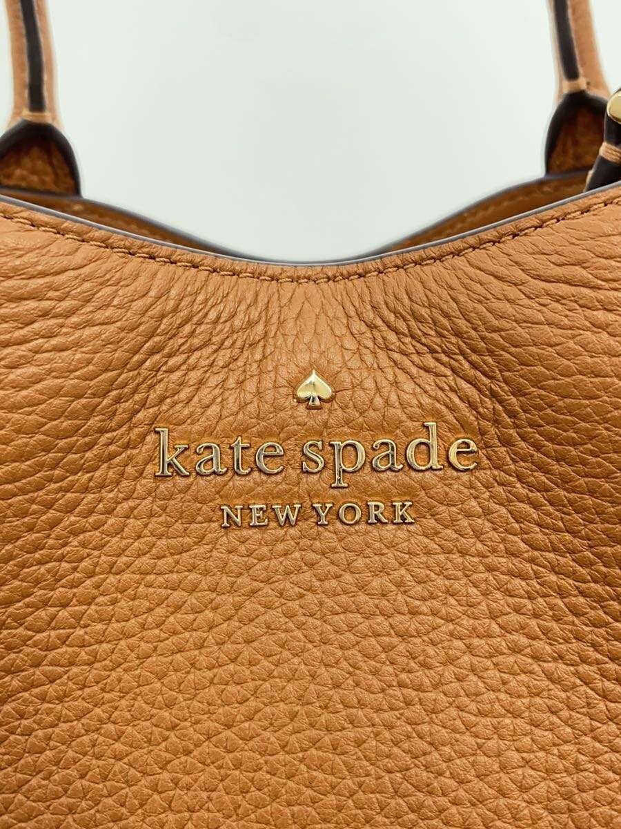 Kate Spade New York Dumpling Pick Stitch Small Satchel Handbag, Brown Leather, K thumbnail 5