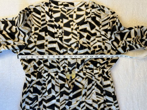 Trina Turk Damen Strandkleid Badeanzug Coverup Gr. M schwarz weiß Tunika #4PT - Bild 9 von 13