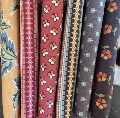 Rambling Rose By Renee Nanneman For Andover.  Bundle Of 6 Fat Quarters