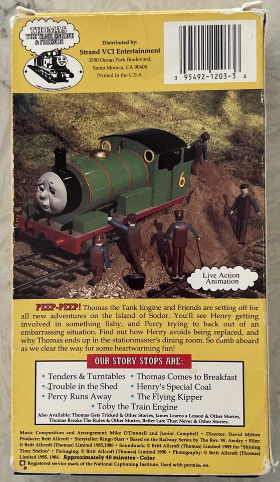 Thomas The Tank Engine & Friends Tenders & Turntable (VHS 1991) Vintage Video - Image 3 of 4