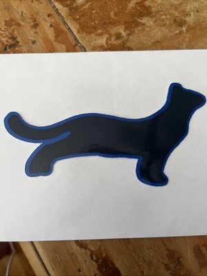 David Gilmour Black  Cat Guitar Decal Sticker Blue  Pink Floyd The Wall Darkside