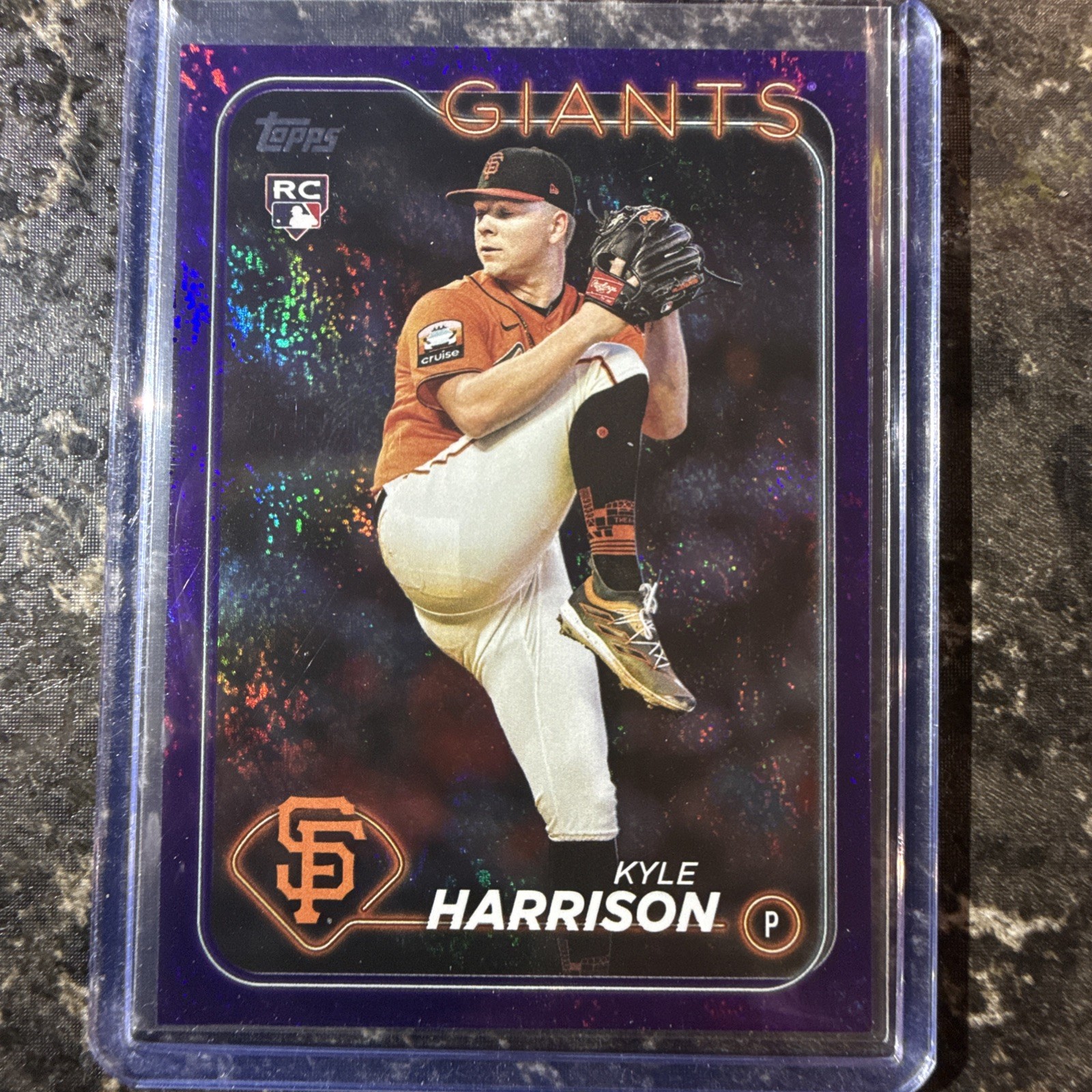 2024 Topps Series 2 - Kyle Harrison #667 Purple Foil /799 (RC)