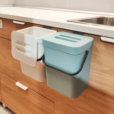 Compost Bin Indoor Kitchen Sealed, Mountable Compost Bucket, Hanging Food Waste