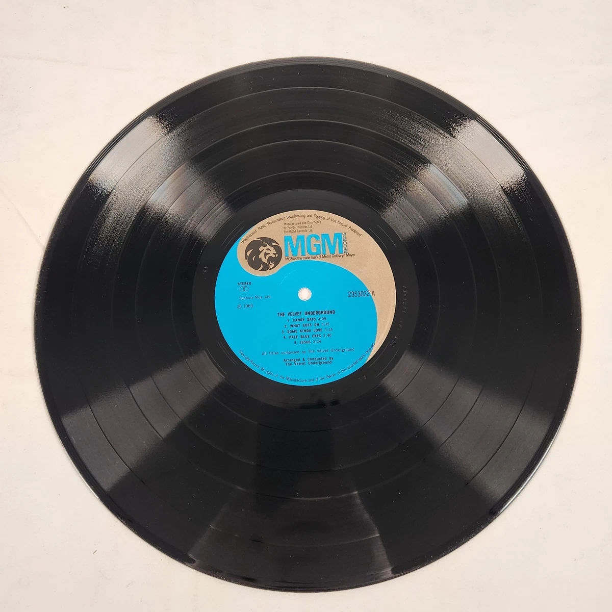 The Velvet Underground LP RECORD MGM Records ‎– 2353 022 VG+