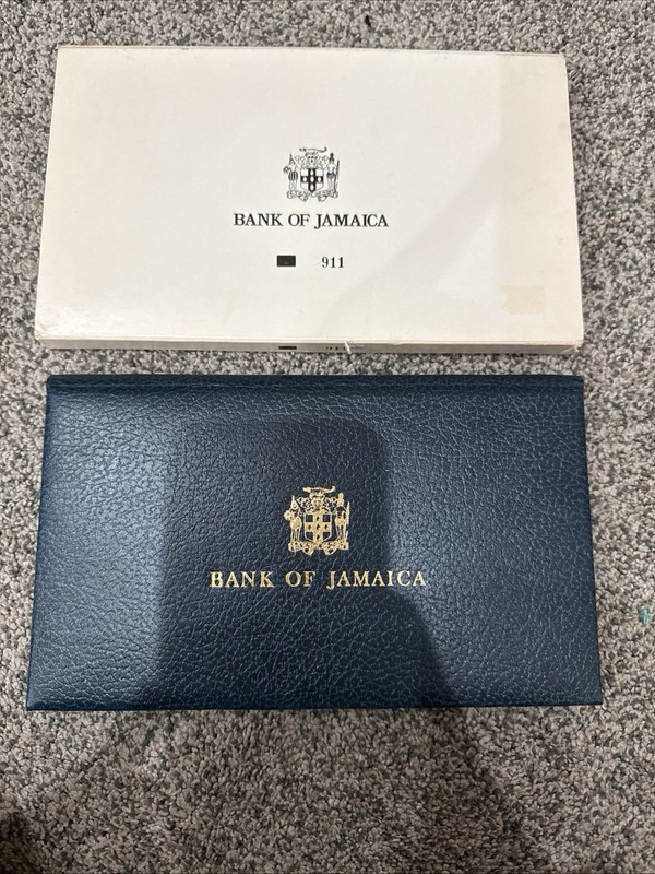 1977 Bank of Jamaica Banknote Set of 4 Bills Collectors Set $1, 2, 5 & 10
