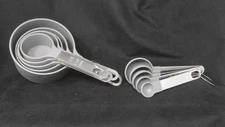 Gray Measuring Cup & Spoon Set of 10 Pieces.