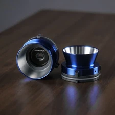 2X Studevox Metal Blue NAB Hub Adapters For Open Reel to Reel Tape Recorders