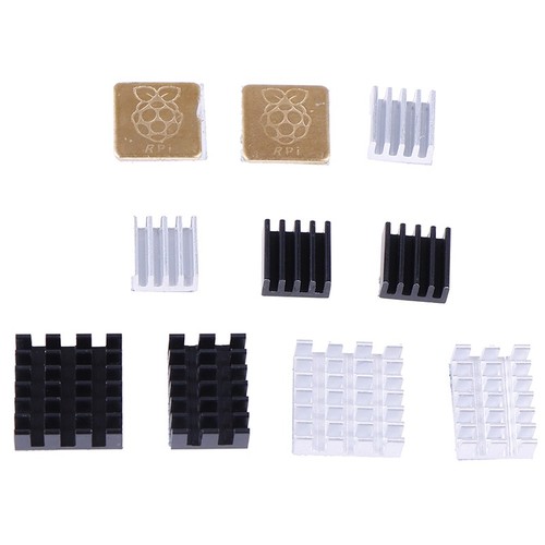 5 Stück für Raspberry Pi 2/3/4 3B + 4B Aluminium Kühlkörper Kühler Kit ^ - Afbeelding 11 van 16