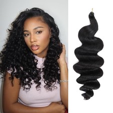 Human Crochet Hair Loose Wave hair extension Natural Color 50 grams Per Pack
