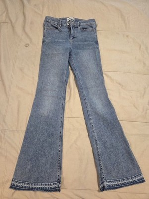 Abercrombie Kids Girl High-Rise Flare Jeans Dark Wash, Size 15/16, Regular Fit