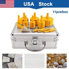 11pcs/box Diamond Core Drill Bit Hole Saw Cutter for Porcelain Granite Marble