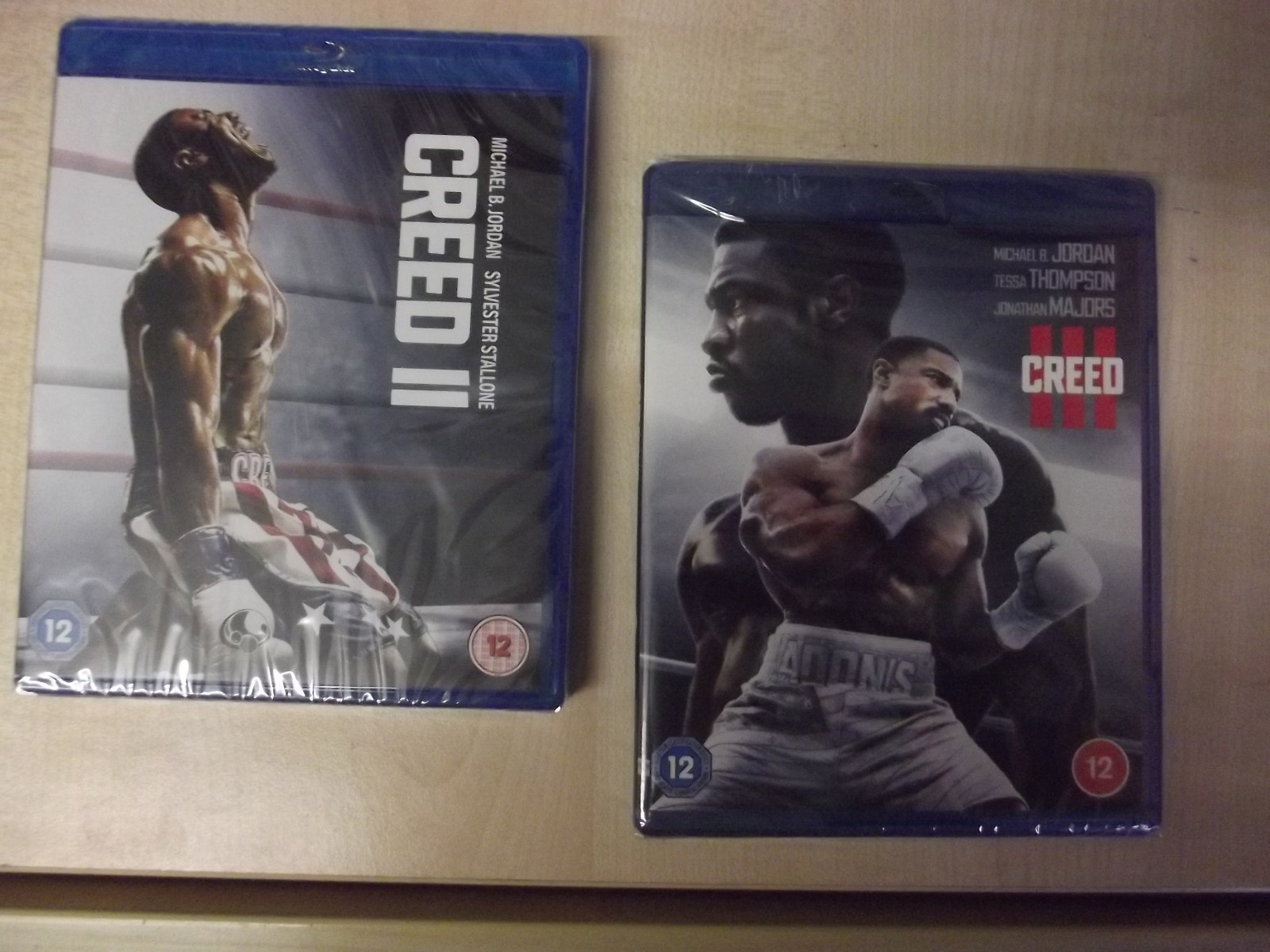 CREED 2 & 3 SET OF 2 SEALED INDIVIDUAL BLU RAY MOVIES,SENT 1ST CLASS
