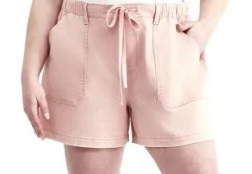 Terra & Sky Damen Pull-On Shorts, 5" Schrittlänge, Dusty Rose oder Salbei, 1x