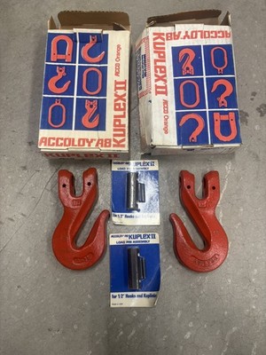 KUPLEX ACCO 598700075 CHAIN 1/2'' K75 GRAB HOOK 12000LB Loading Peerless Orange