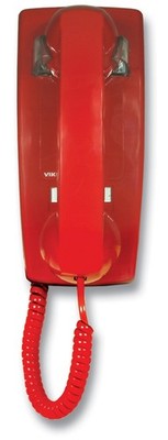 Viking Electronics Hotline Wall Phone - Red K-1900W-2 UPC 615687220827