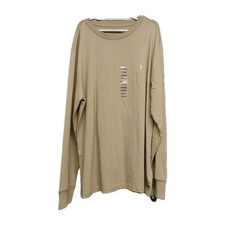 Polo Ralph Lauren Boys Size L 14-16 Long Sleeve Tan Crew T-Shirt New