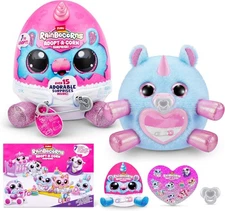 Rainbocorns Adopt-A-Corn Surprise Hippo by ZURU Plush Toy Baby 15 Surprises!